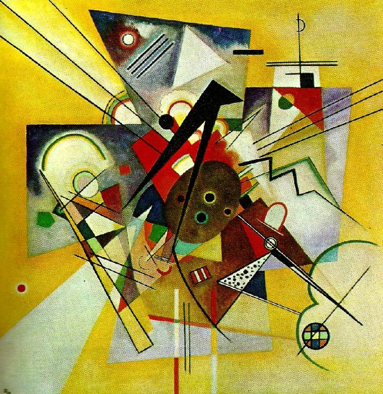 Wassily Kandinsky gult ackompanjemang oil painting picture